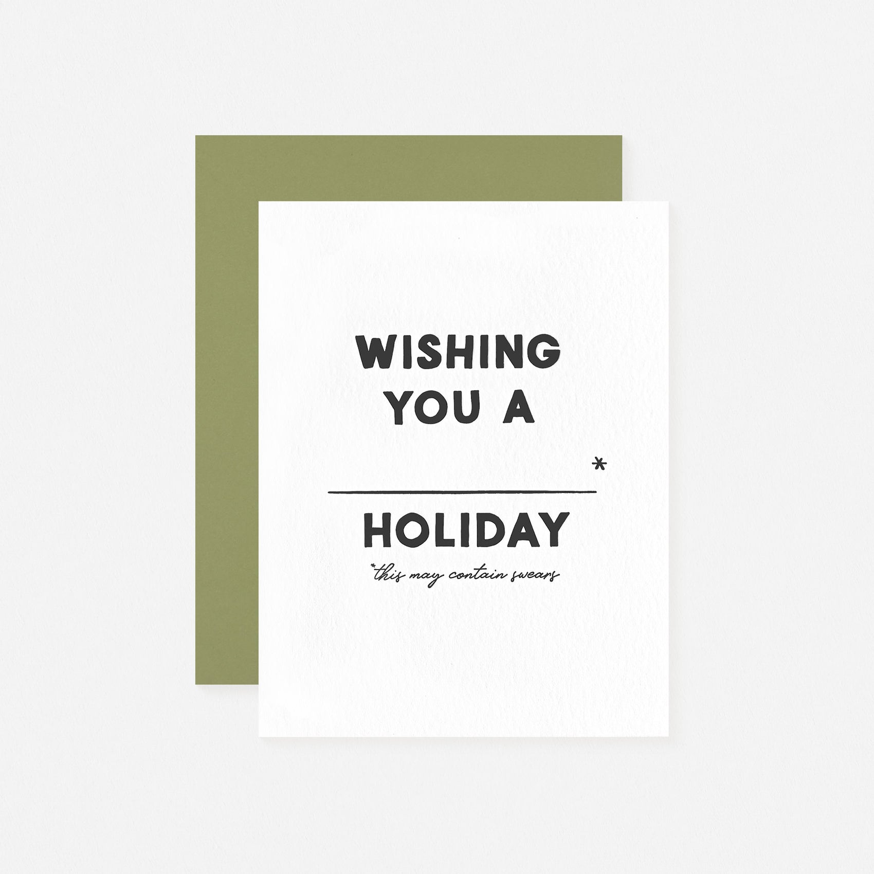 Holiday Swears Greeting Card