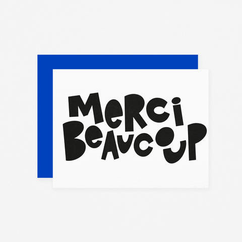 Dahlia Press Merci Beaucoup Greeting Card
