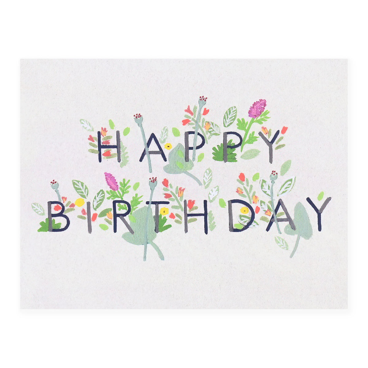 Dear Hancock Happy Birthday Floral Greeting Card
