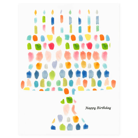 Dear Hancock Paint Palette Birthday Cake Card