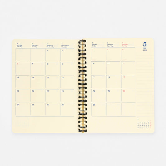 Delfonics Rollbahn 2024 Monthly Planner Hologram | Medium, Large Or A5 