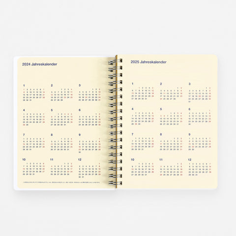 Delfonics Rollbahn 2024 Monthly Planner Latte Light Green | Large Or A5 