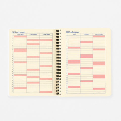 Delfonics Rollbahn 2024 Monthly Planner Greige | Large, A5  Or Extra Large 