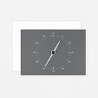 Dotsy Clock Greeting Card | Grey, White Or Black 