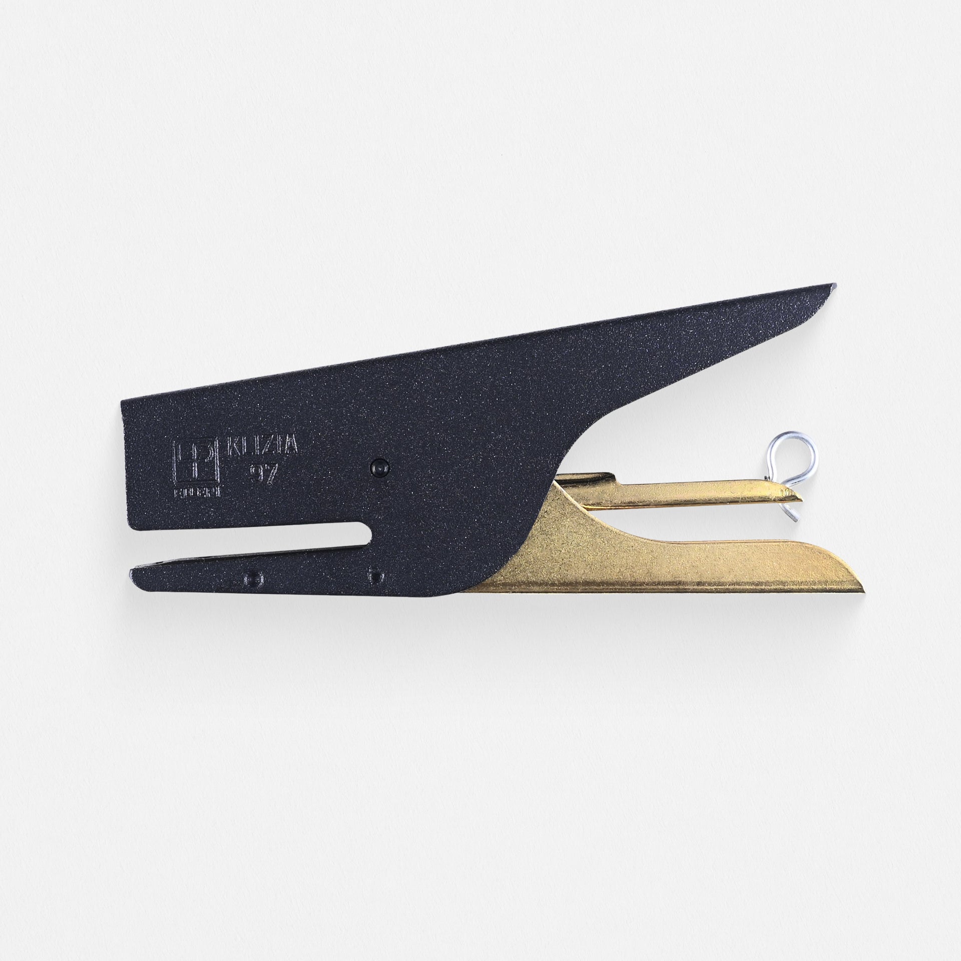 Ellepi Klizia "Tarmac" Black With Gold Handle Stapler