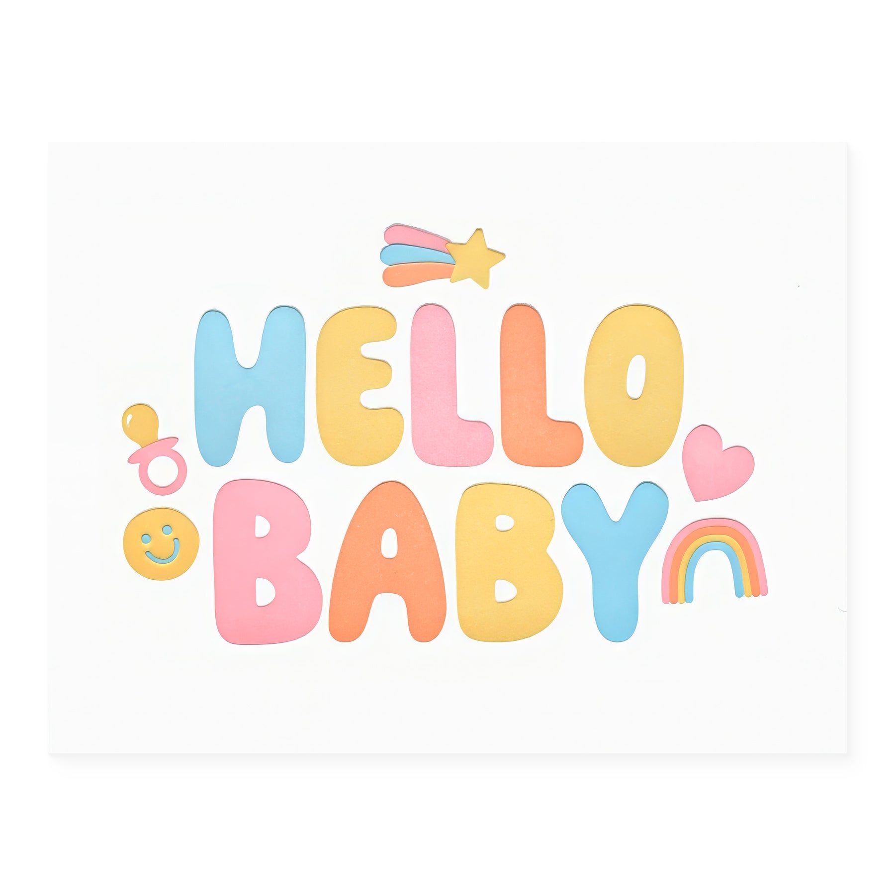 Elum Bubbly Hello New Baby Card