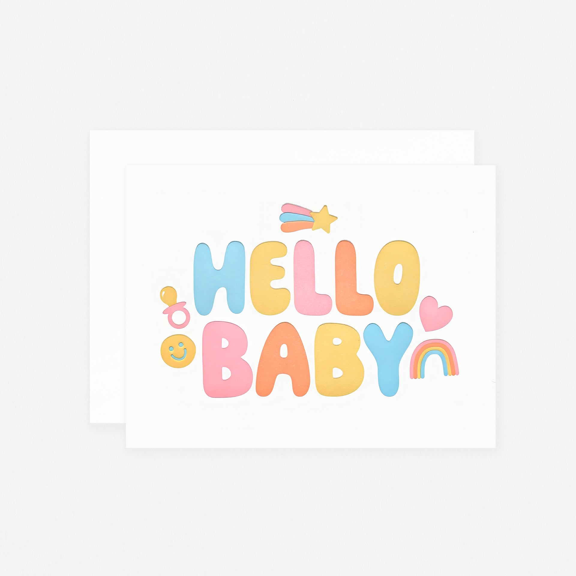 Bubbly Hello New Baby Card