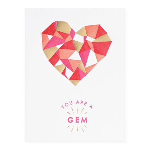 Gem Heart Greeting Card