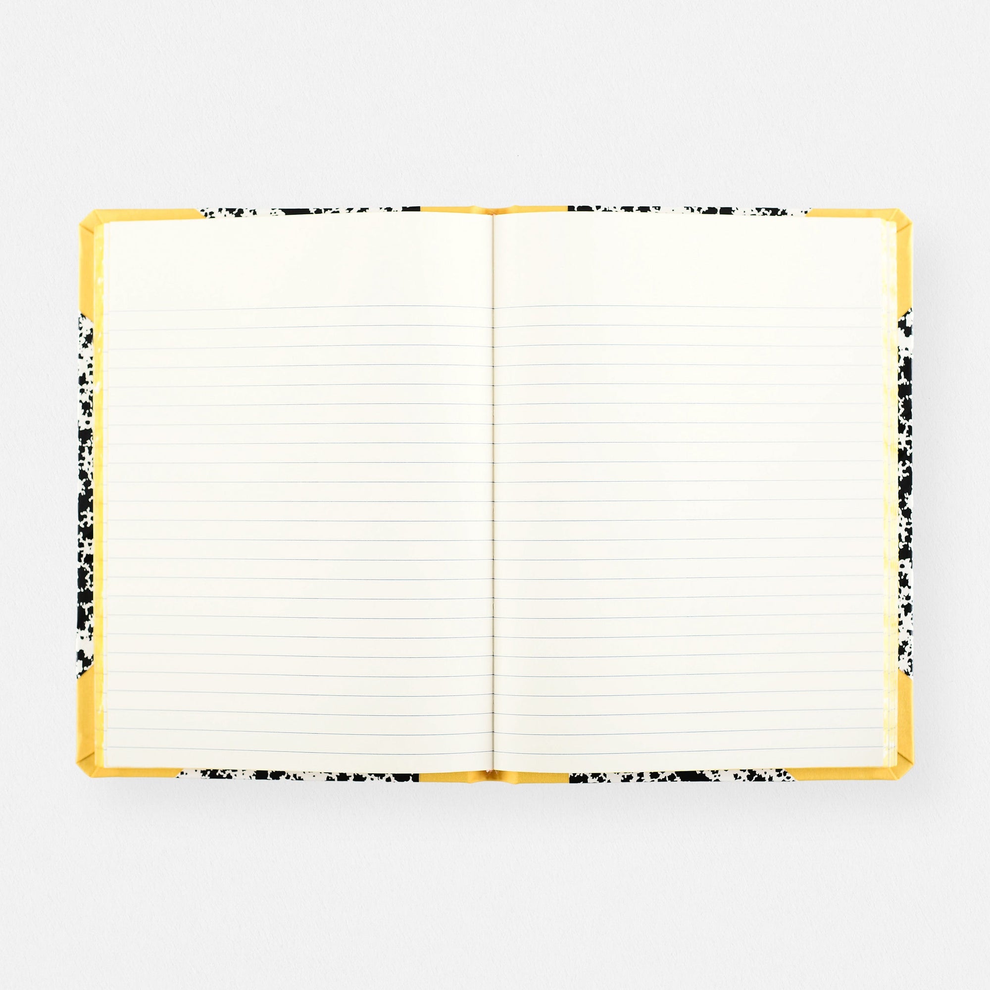 Emilio Braga Cloud Print Notebook Black, White & Yellow A5 | Lined Or Grid Lined