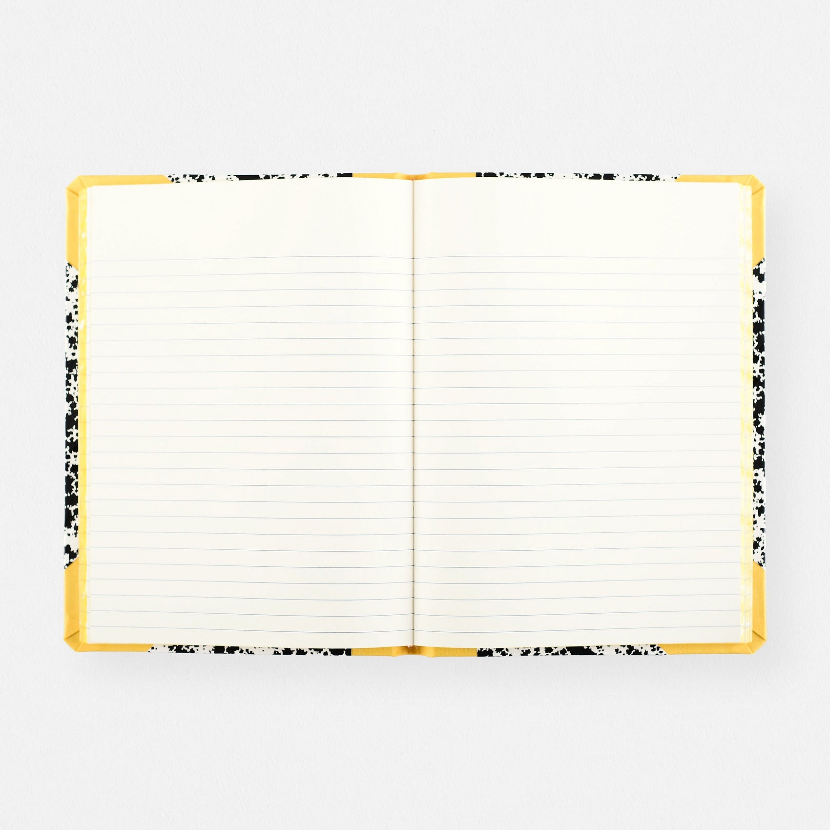 Emilio Braga Cloud Print Notebook Black, White & Yellow A5 | Lined Or Grid 