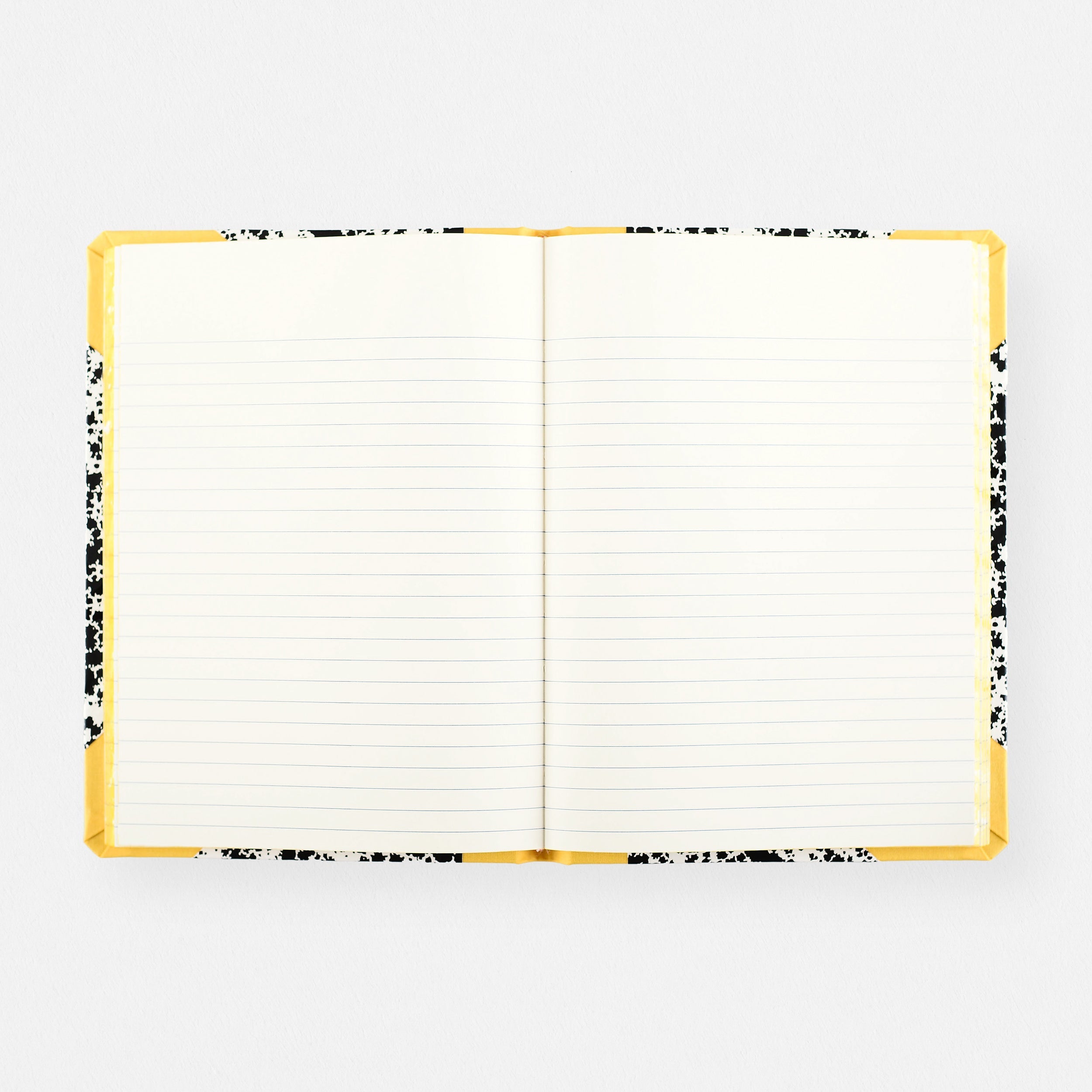 Emilio Braga Cloud Print Notebook Black, White & Yellow A5 | Lined Or Grid 