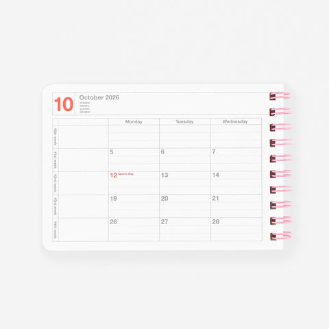 MARK'S Inc. 2026 Mini Monthly Planner