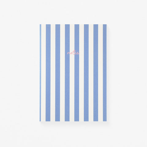 Fin Studio Fin Studio Striped Notebook | 9 Colors Blue