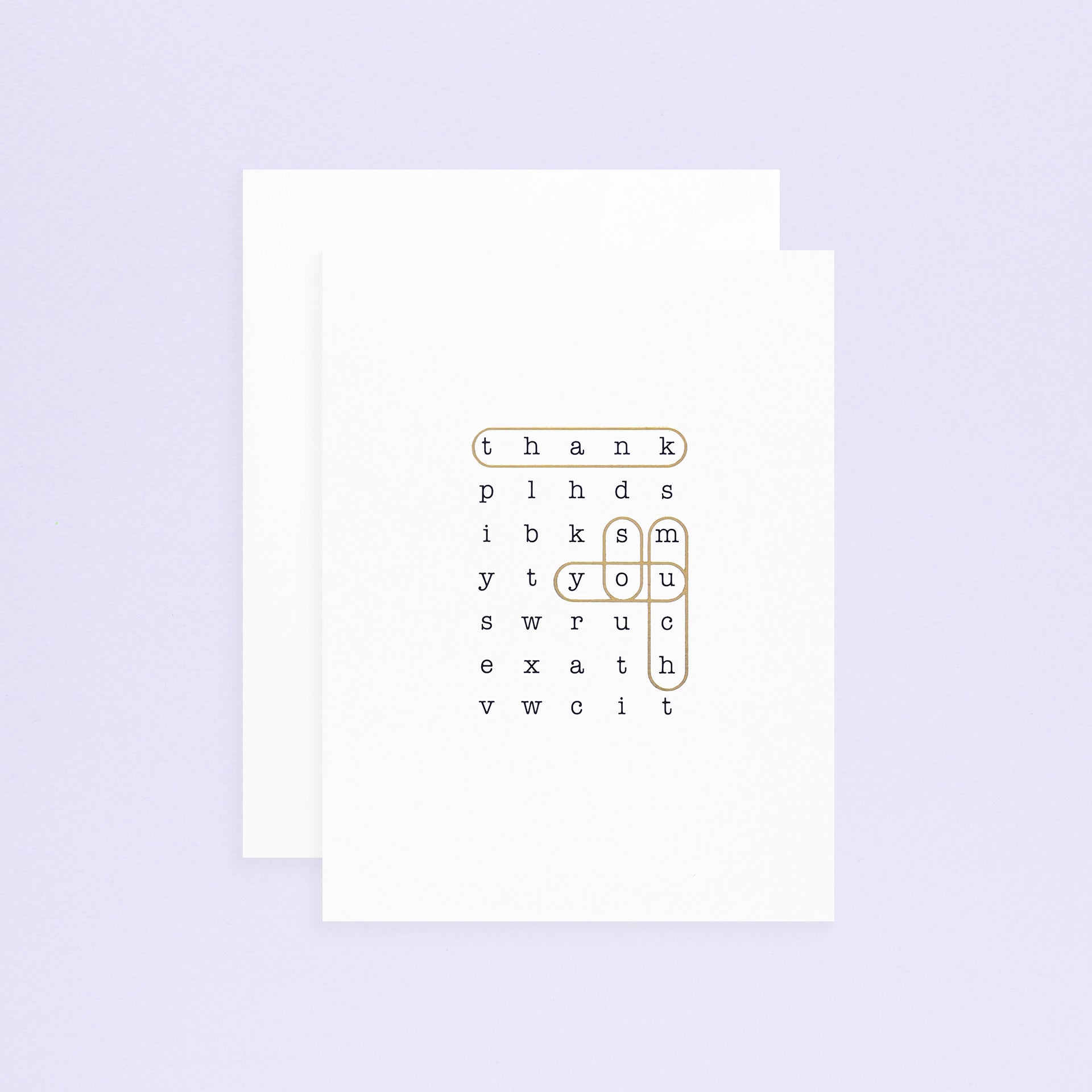 Fine Moments Word Search Thank You Card 