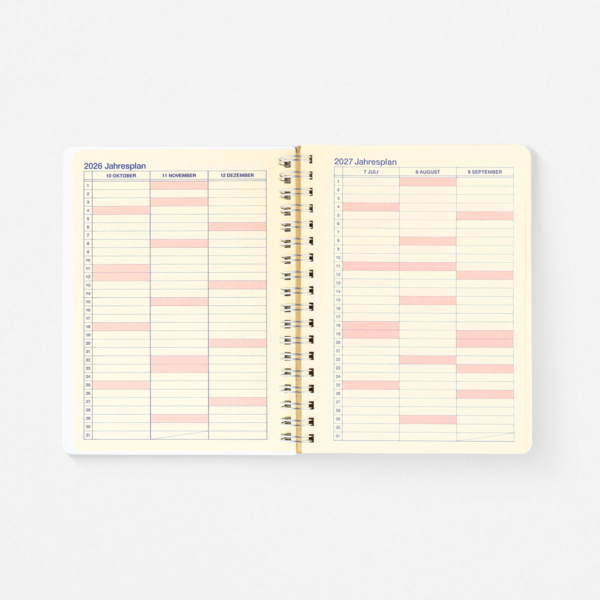 2027 Rollbahn Monthly Planner Sunlight Glass Large