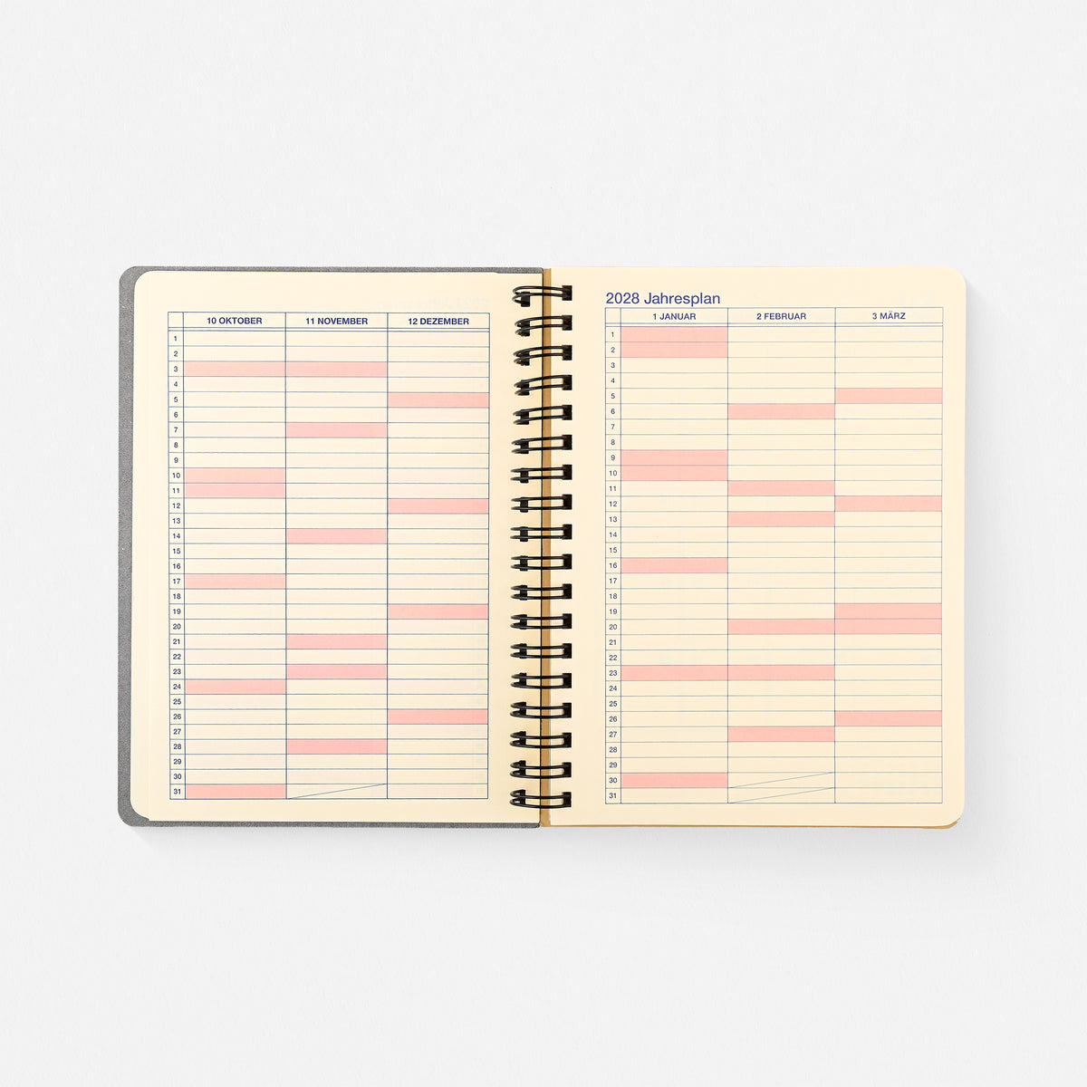 2027 Rollbahn Monthly Planner Monaural Gray | 2 Sizes