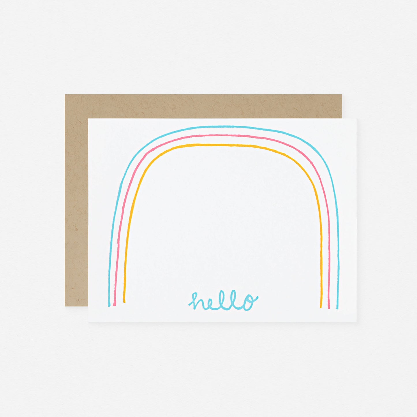 Fugu Fugu Hello Rainbow Flat Note Cards Set 