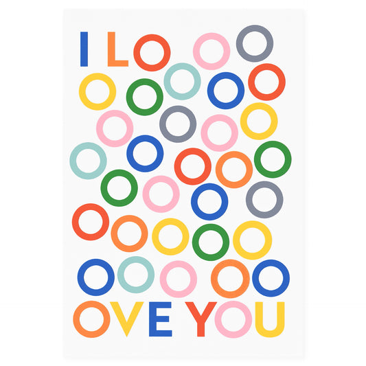 Graphic Factory I Love You Greeting Card 