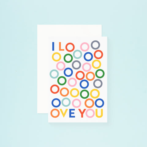 Graphic Factory I Love You Greeting Card 