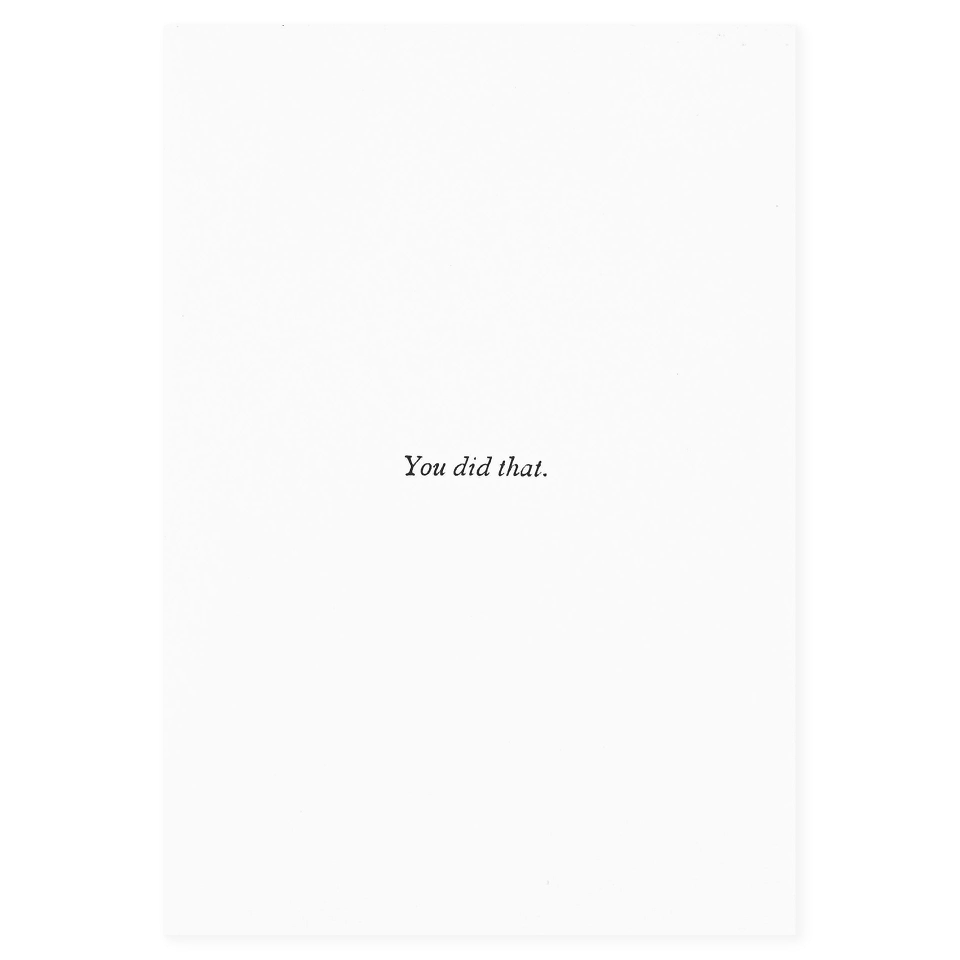 Snap + Tumble Greer x Snap + Tumble You Did That Greeting Card 