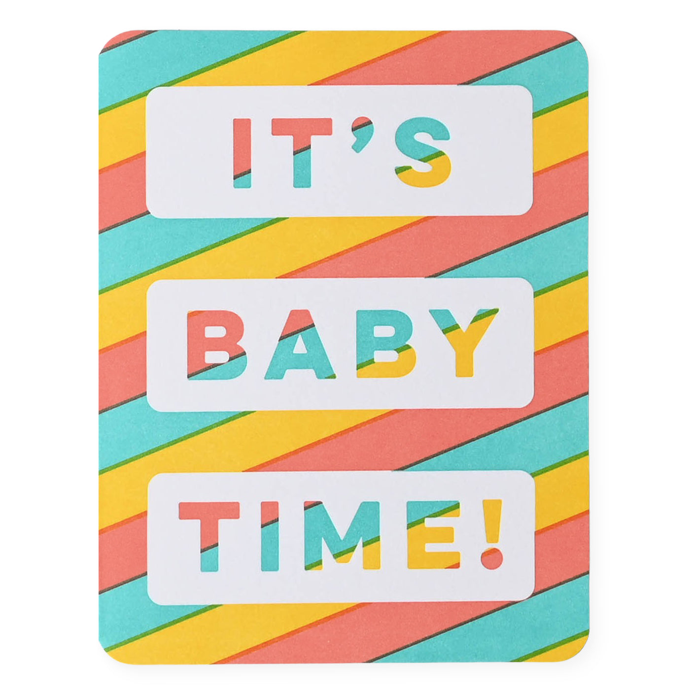 Hammerpress It's Baby Time Greeting Card 