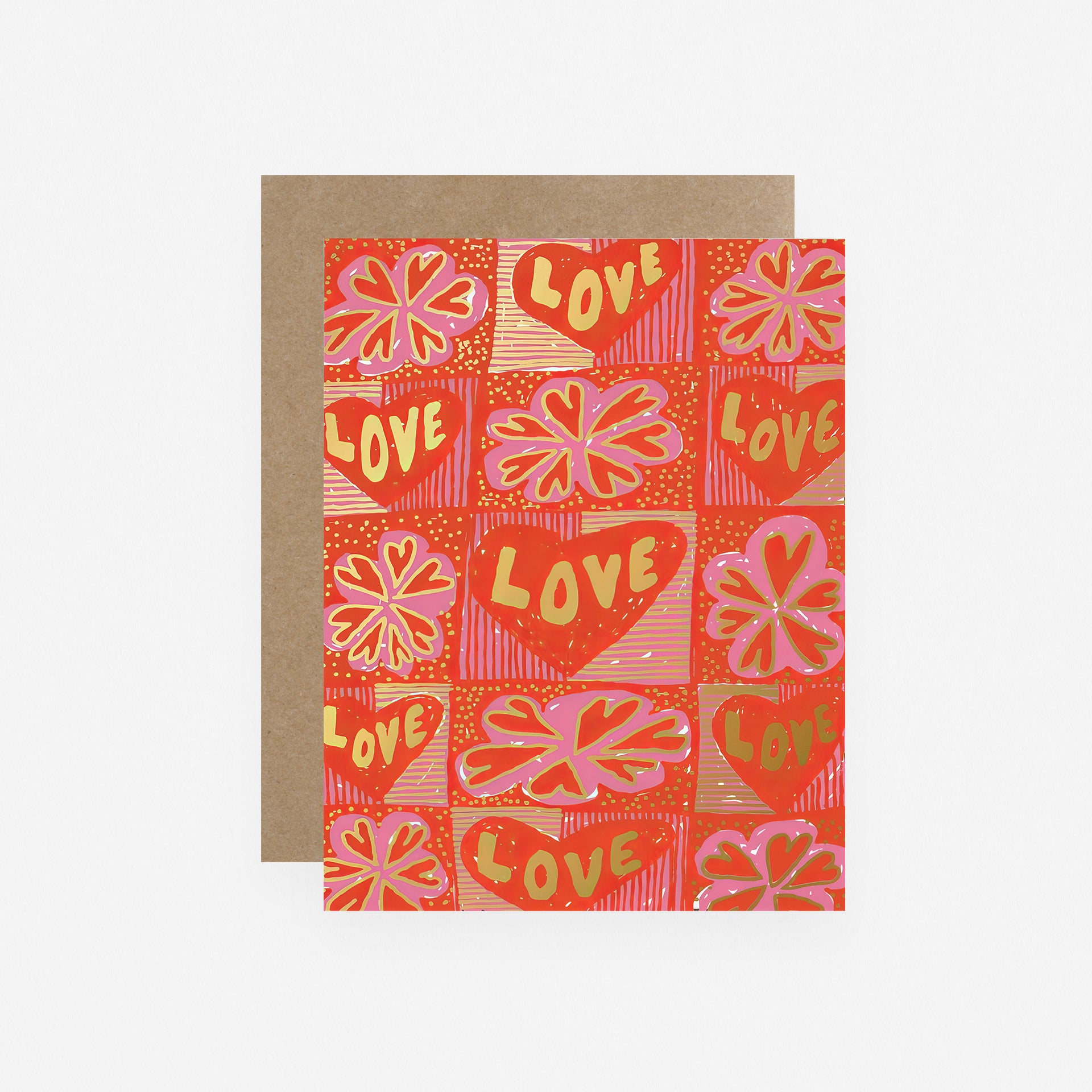 Hammerpress Love Squares Valentine's Day Card