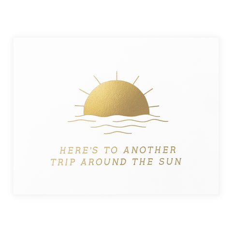Trip Around The Sun Birthday Card