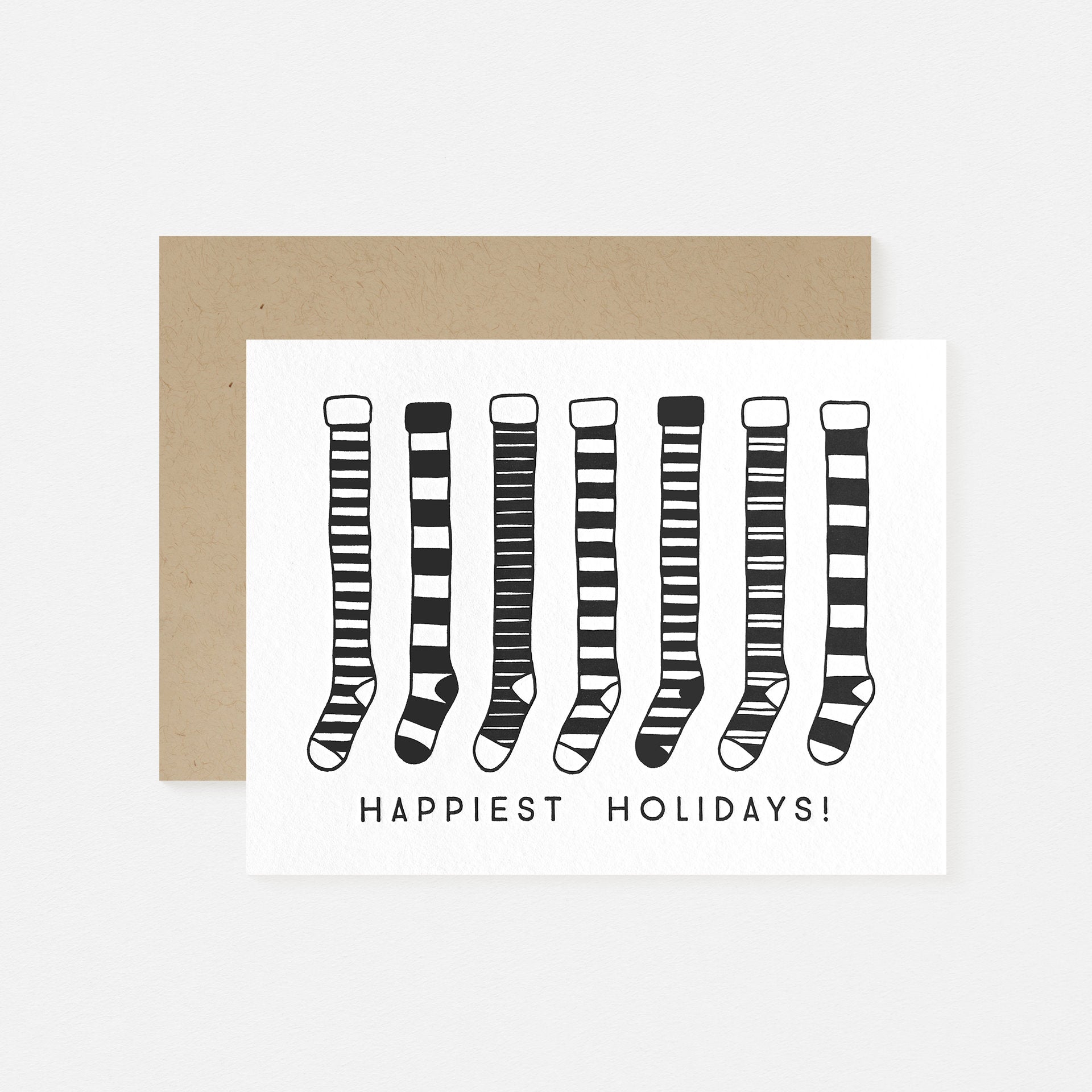 Hello Paper Co. Holiday Stockings Greeting Card 