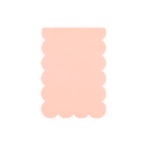 Idlewild Co. Scalloped Shaped Notepad | Peach + Persimmon Edge