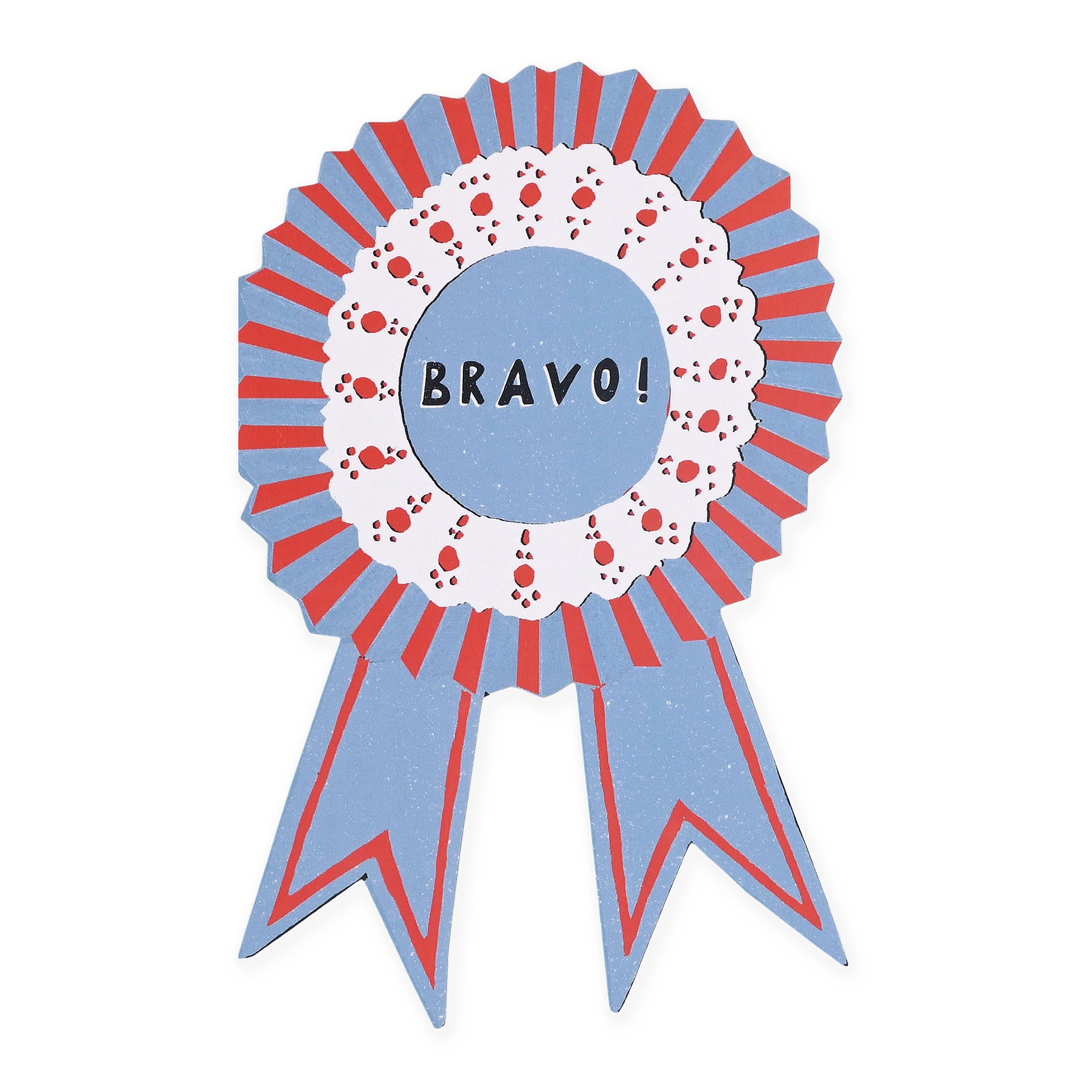 Isatopia Bravo Medallion Die-Cut Greeting Card