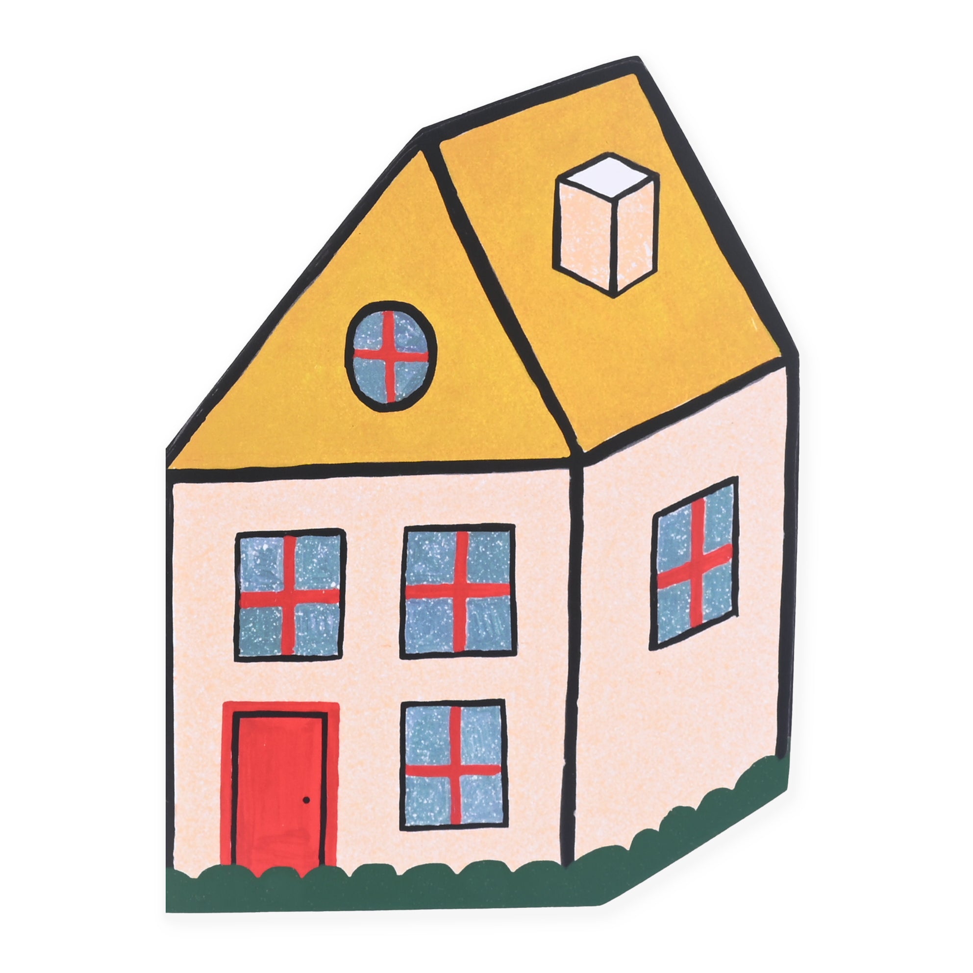Cozy Home Die-Cut Greeting Card