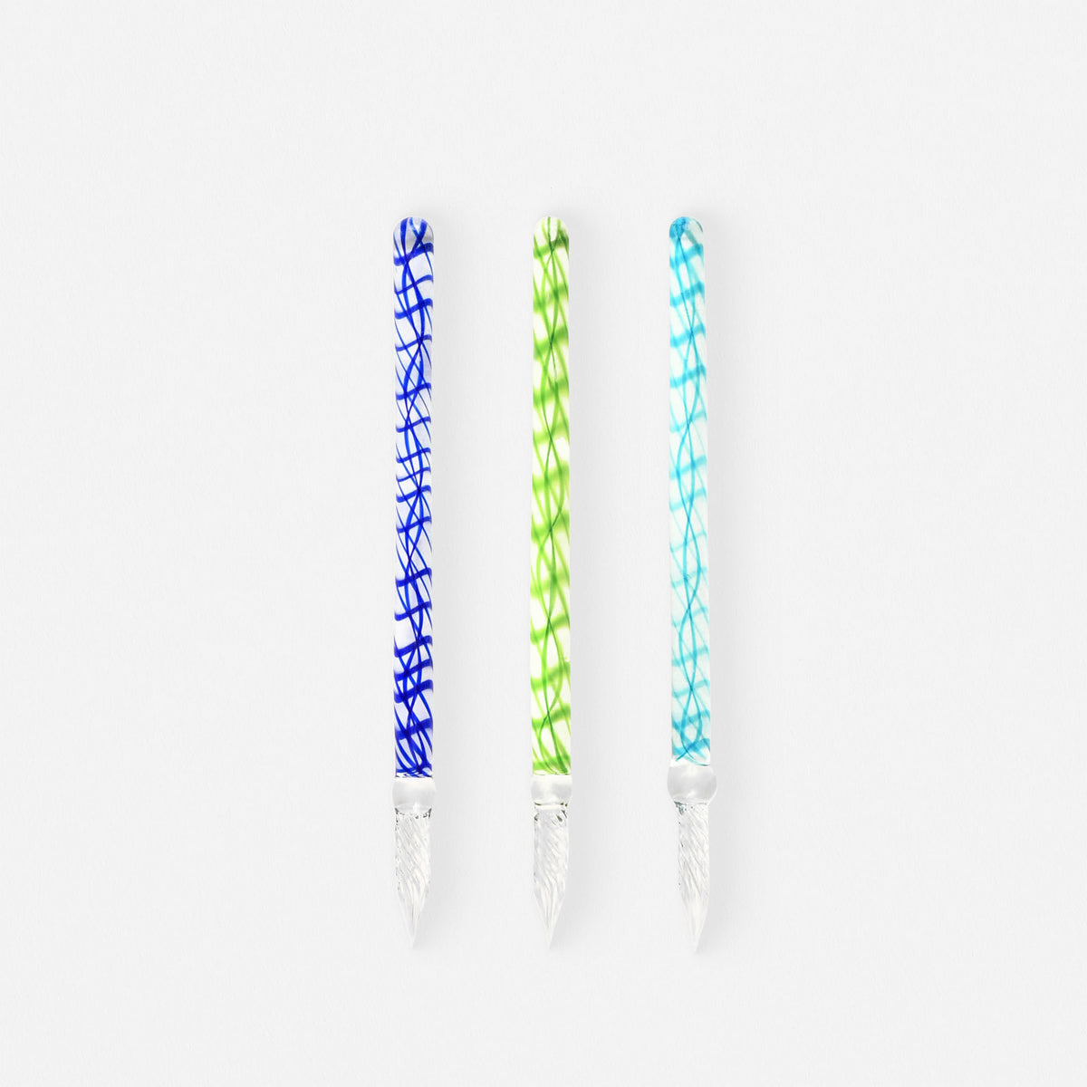 Hand-Blown Glass Dip Pen Swirl | 3 Colors