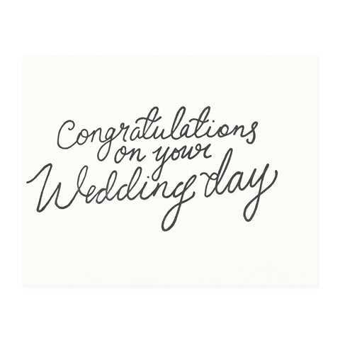 Katie Leamon Congratulations On Your Wedding Day Greeting Card