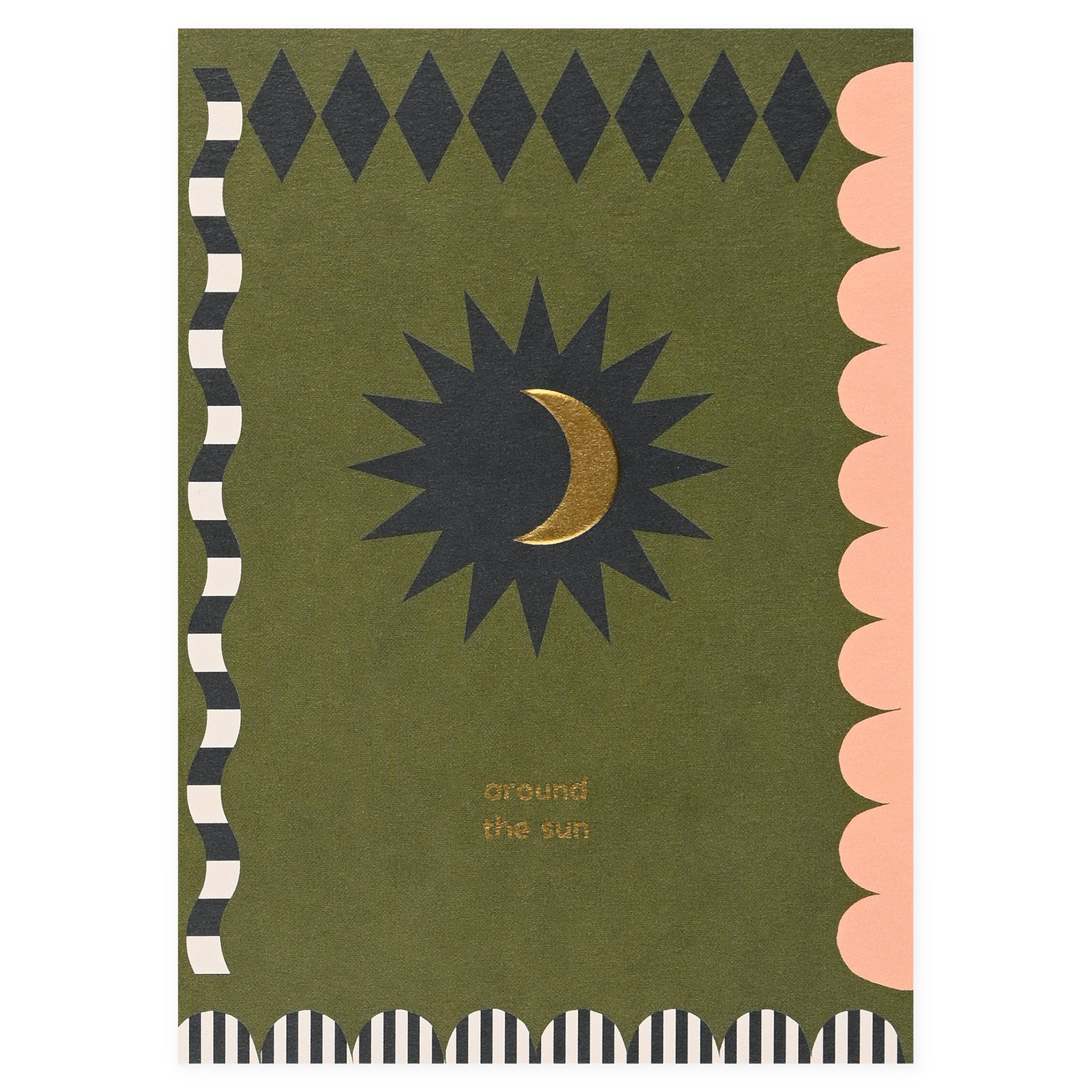 Kinshipped Around The Sun Greeting Card 