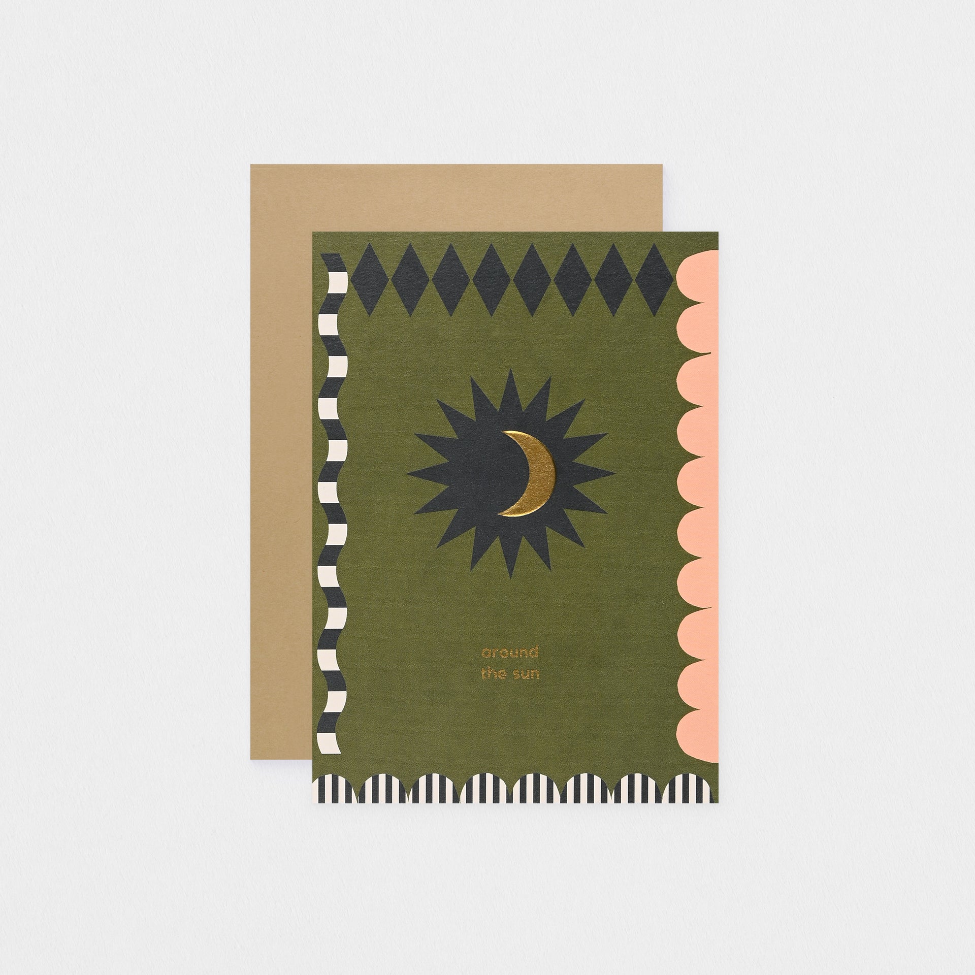 Kinshipped Around The Sun Greeting Card 