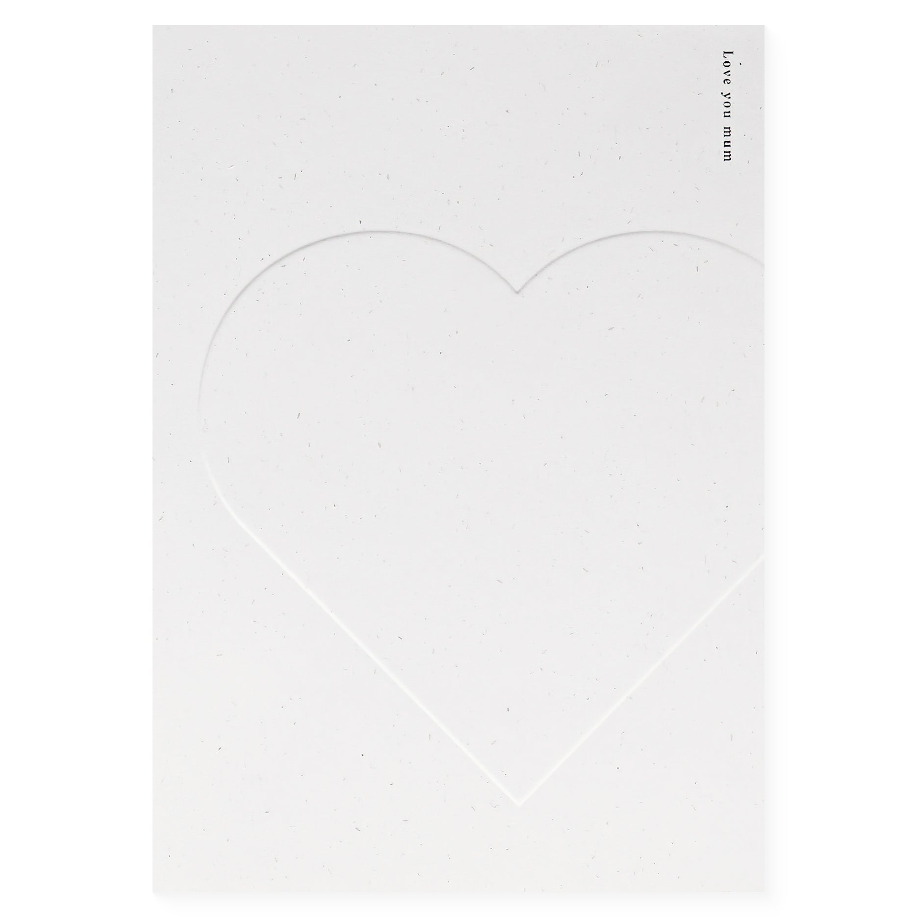Kinshipped I Love You Mum Embossed Mother's Day Card 