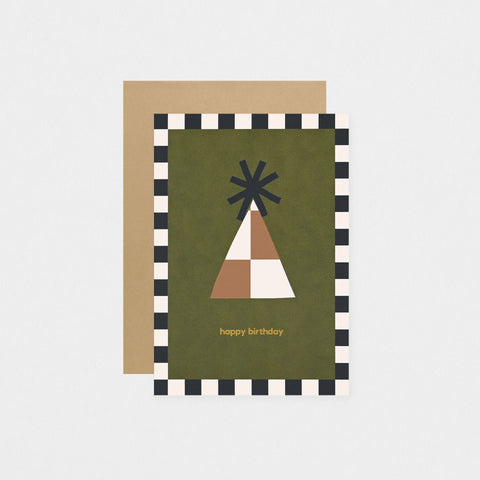 Kinshipped Party Hat Birthday Card