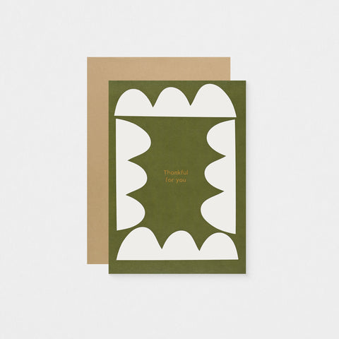 Thankful For You Greeting Card