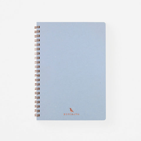 Kunisawa Find Ring Note Notebook A5 Grid Blue Mist