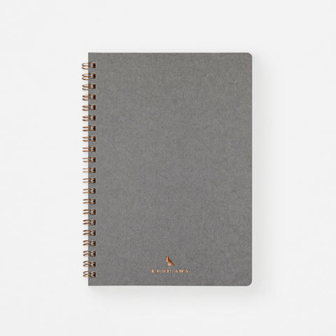 Kunisawa Find Ring Note Notebook A5 Grid Grey