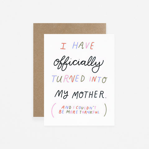 Laura Supnik Mother Mother's Day Card 