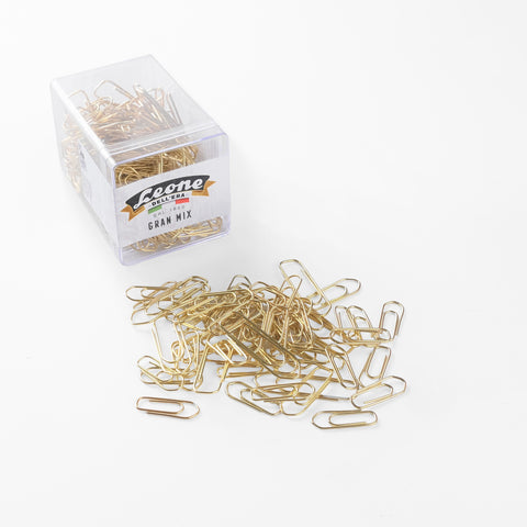 Dell'Era Giuseppe Leone Dell'Era Gran Mix 125 grams Assorted Brass Plated Paper Clips 