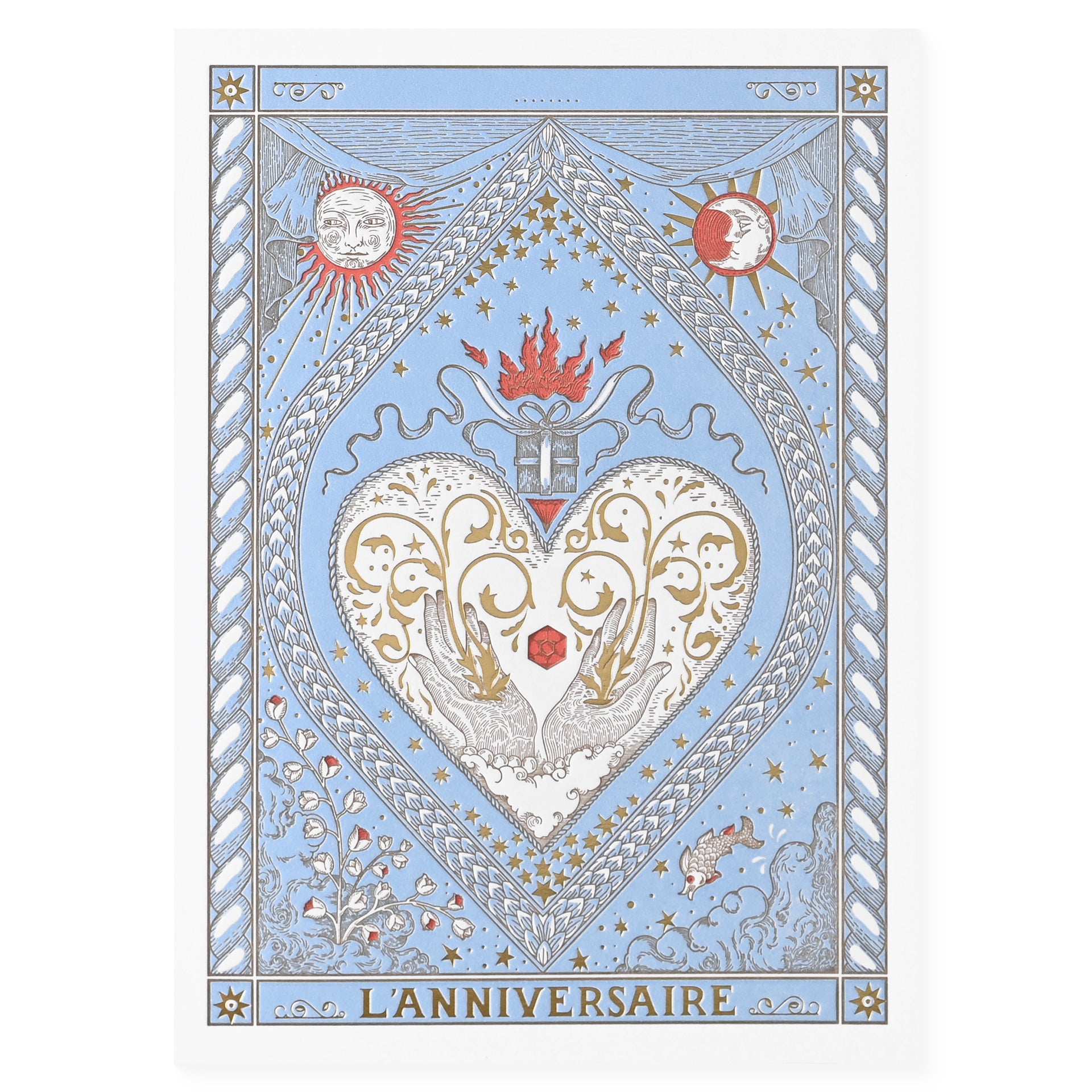 Letterpress De Paris L'Anniversaire (The Birthday) Tarot Birthday Card