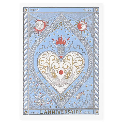 Letterpress De Paris L'Anniversaire (The Birthday) Tarot Birthday Card 
