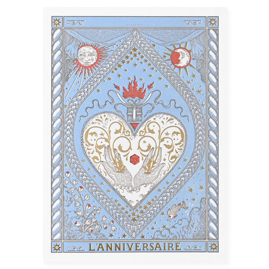 Letterpress De Paris L'Anniversaire (The Birthday) Tarot Birthday Card 