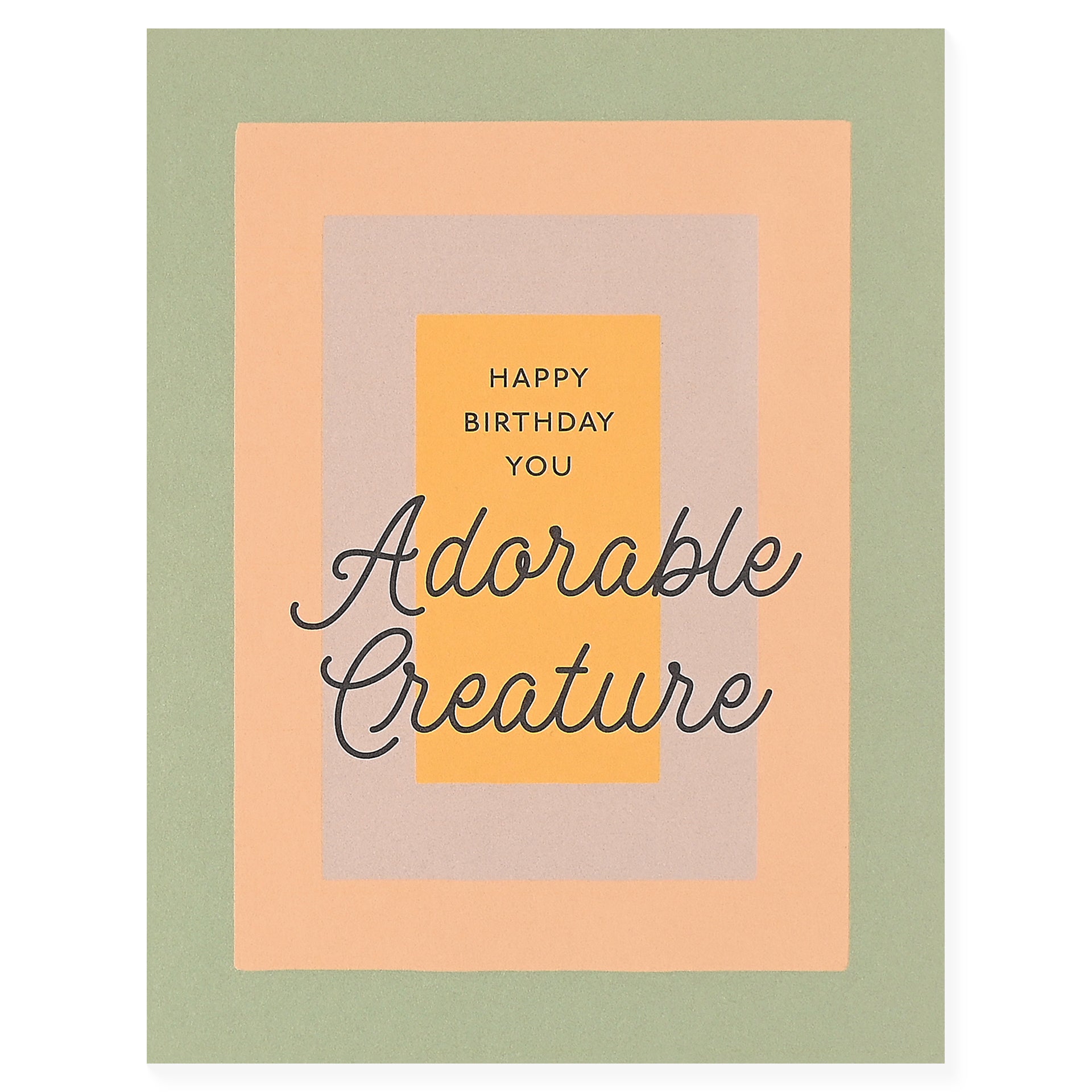 Library Design Co. Adorable Creature Birthday Card