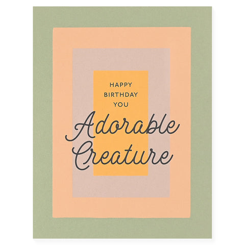 Library Design Co. Adorable Creature Birthday Card