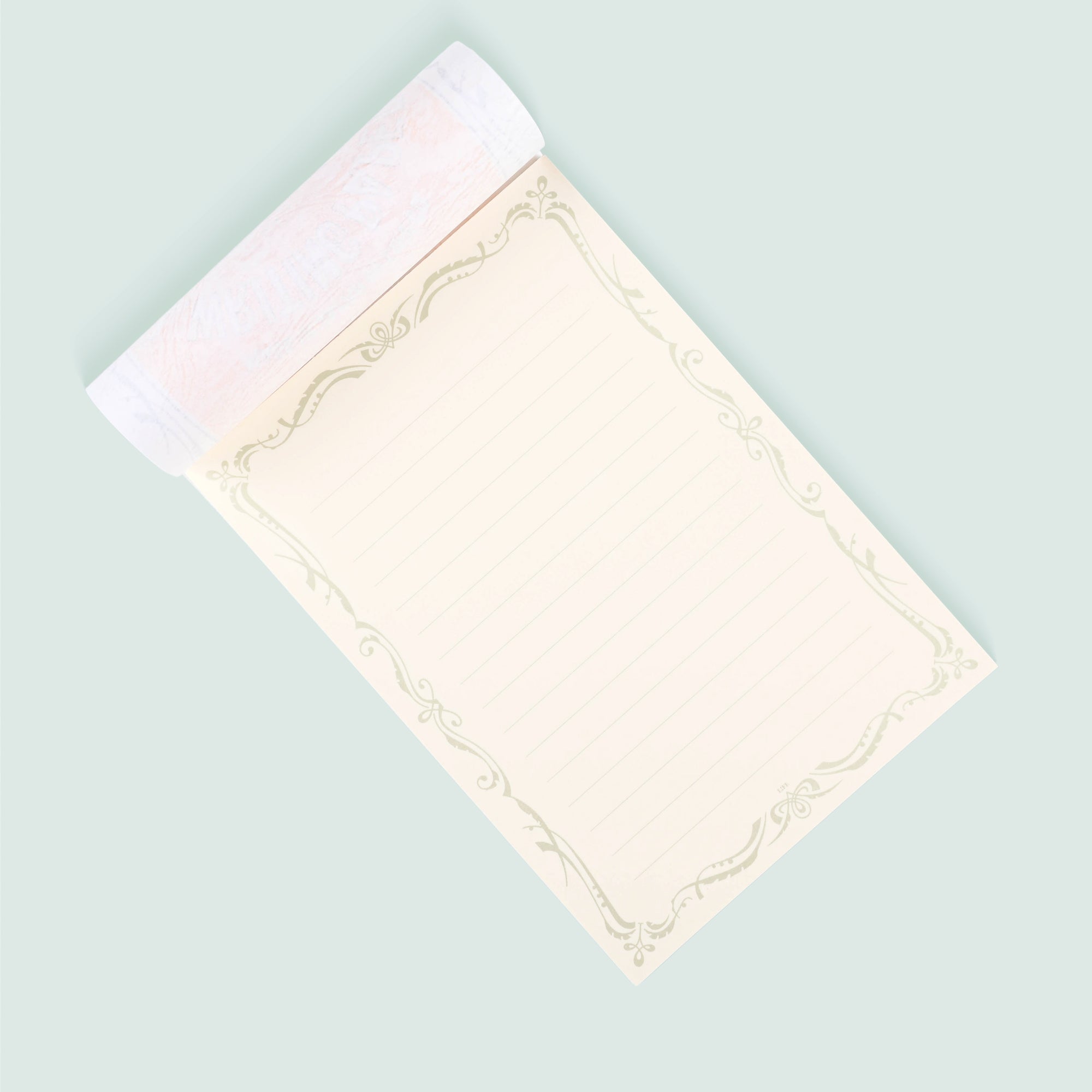 L. Writing Paper Notepad And Envelopes Cream