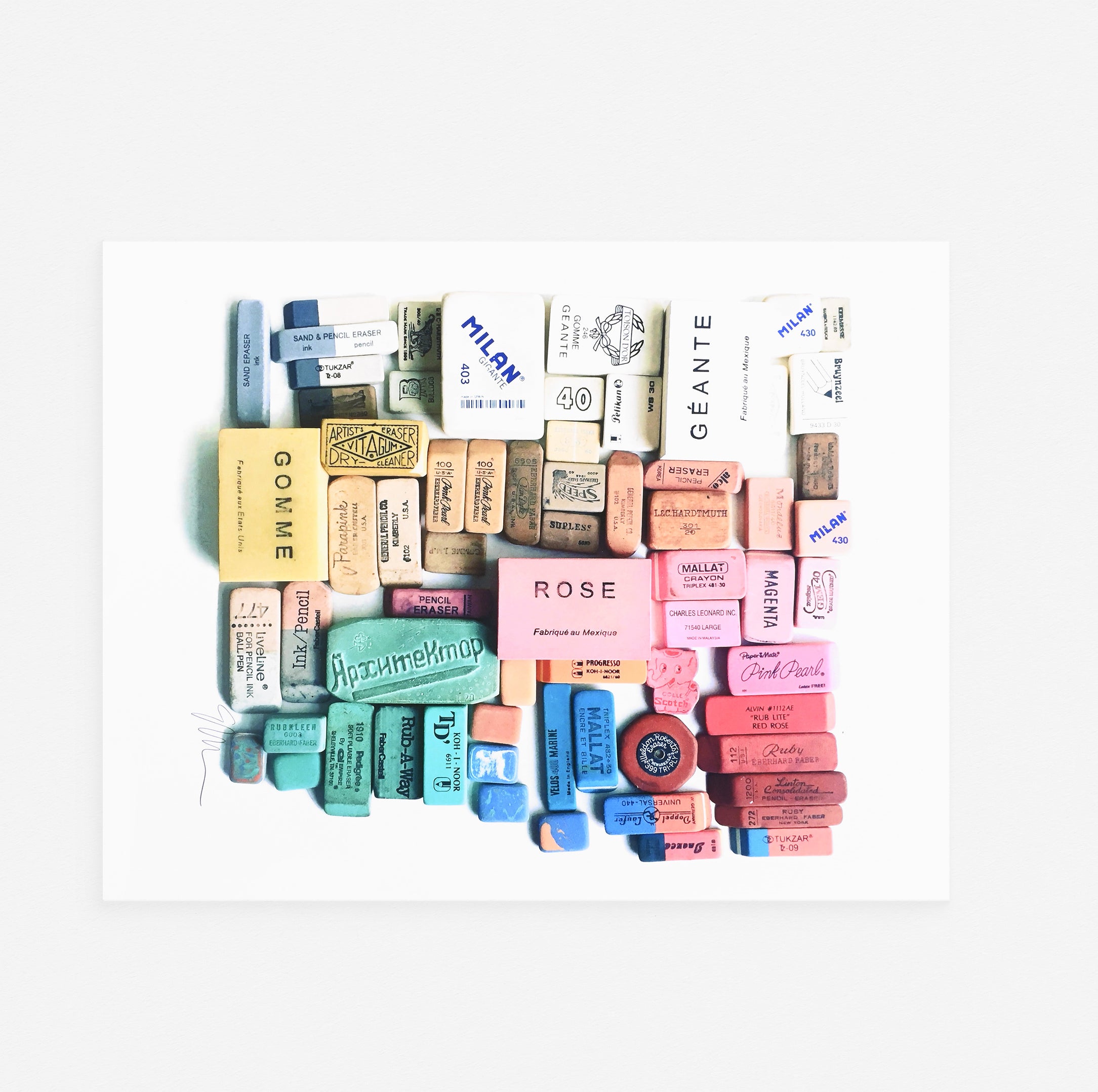 Lisa Congdon Eraser Arrangement No. 1 Print 