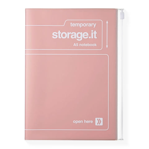MARK'S Inc. Storage.it Refillable Notebook A5 | Mint or Pink Pink